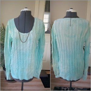 Faded Glory Reverse Died Cabled Sweater